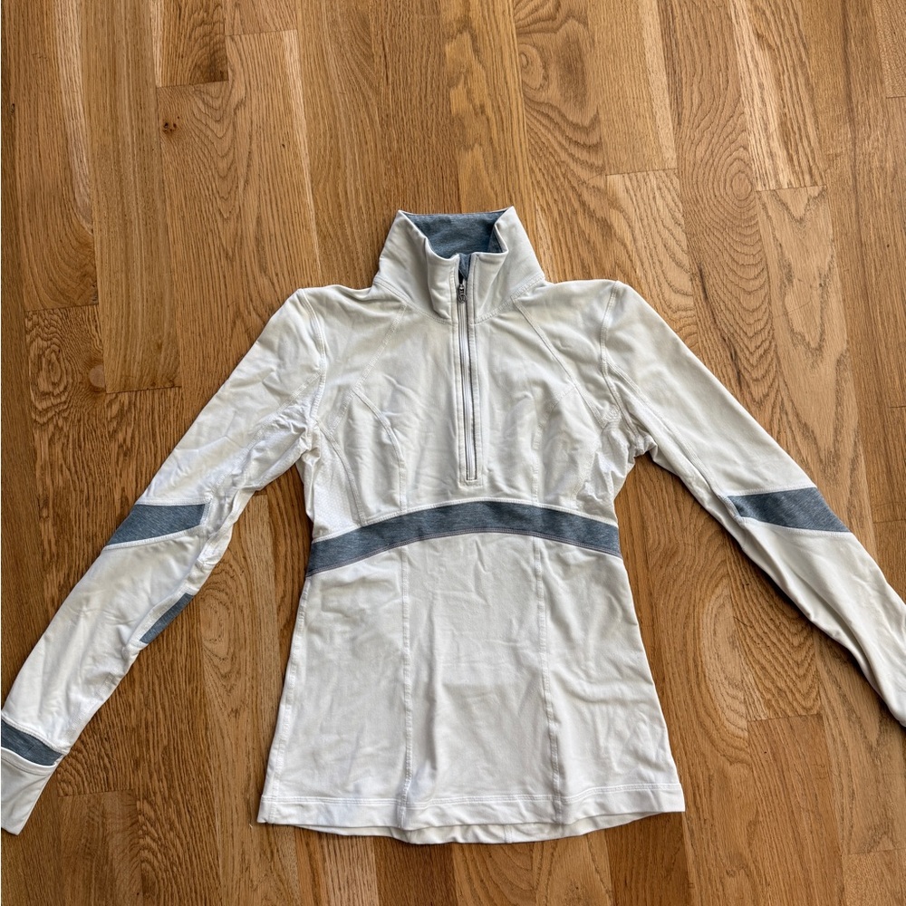 lululemon athletica White and Gray Sweatshirt